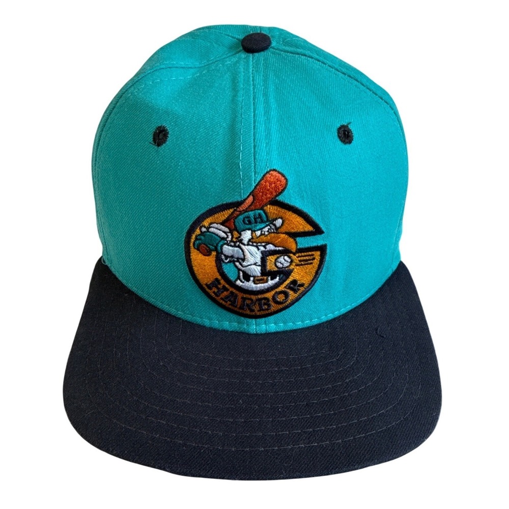 Vtg New DuPont Visor New Era Grays Habor Gulls‎ - OSFM